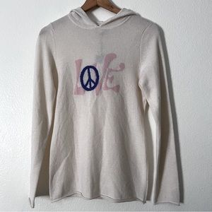 New Oats Cashmere by Debra Hayburn Ivory Combo Sweater Size M
